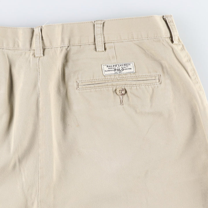 Ralph Lauren POLO by Ralph Lauren PROSPECT SHORT Chino Shorts, Men's Size W39 (approx.) cotton Beige type Vintage Second Hand