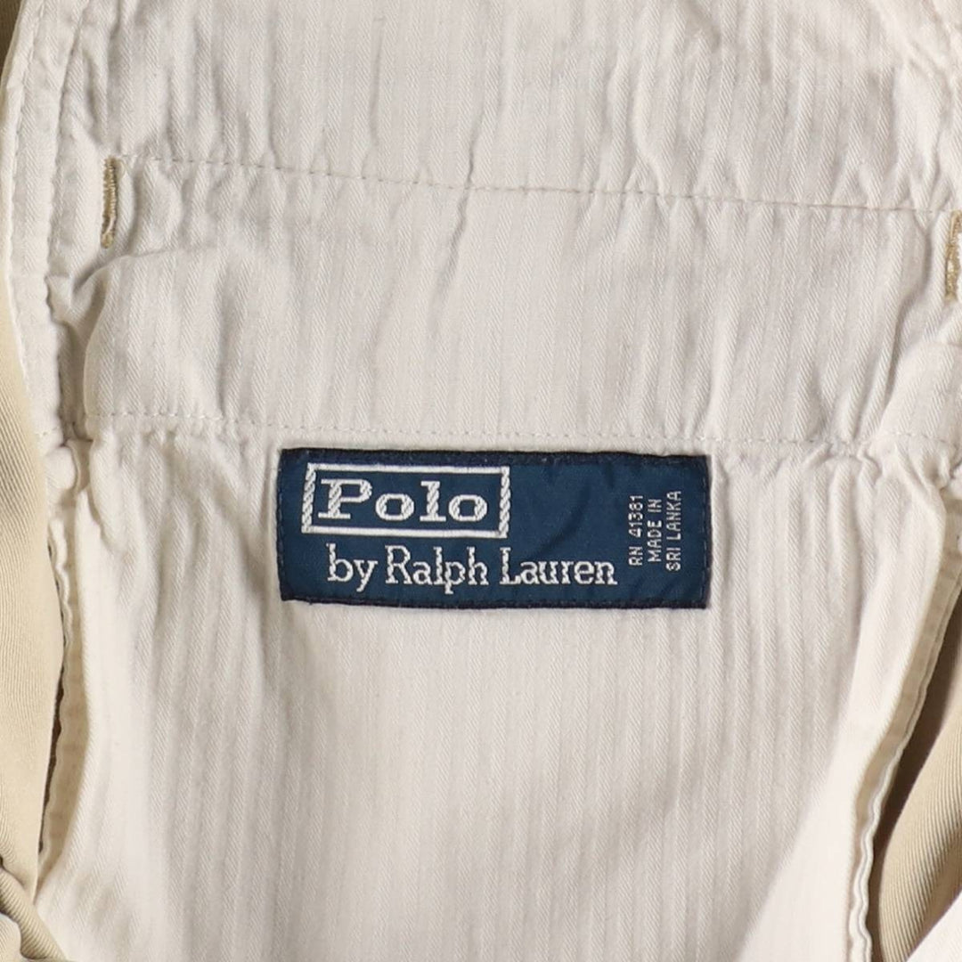 Ralph Lauren POLO by Ralph Lauren Chino Shorts Short Pants Men's W32 equivalent cotton Beige type Vintage Second Hand