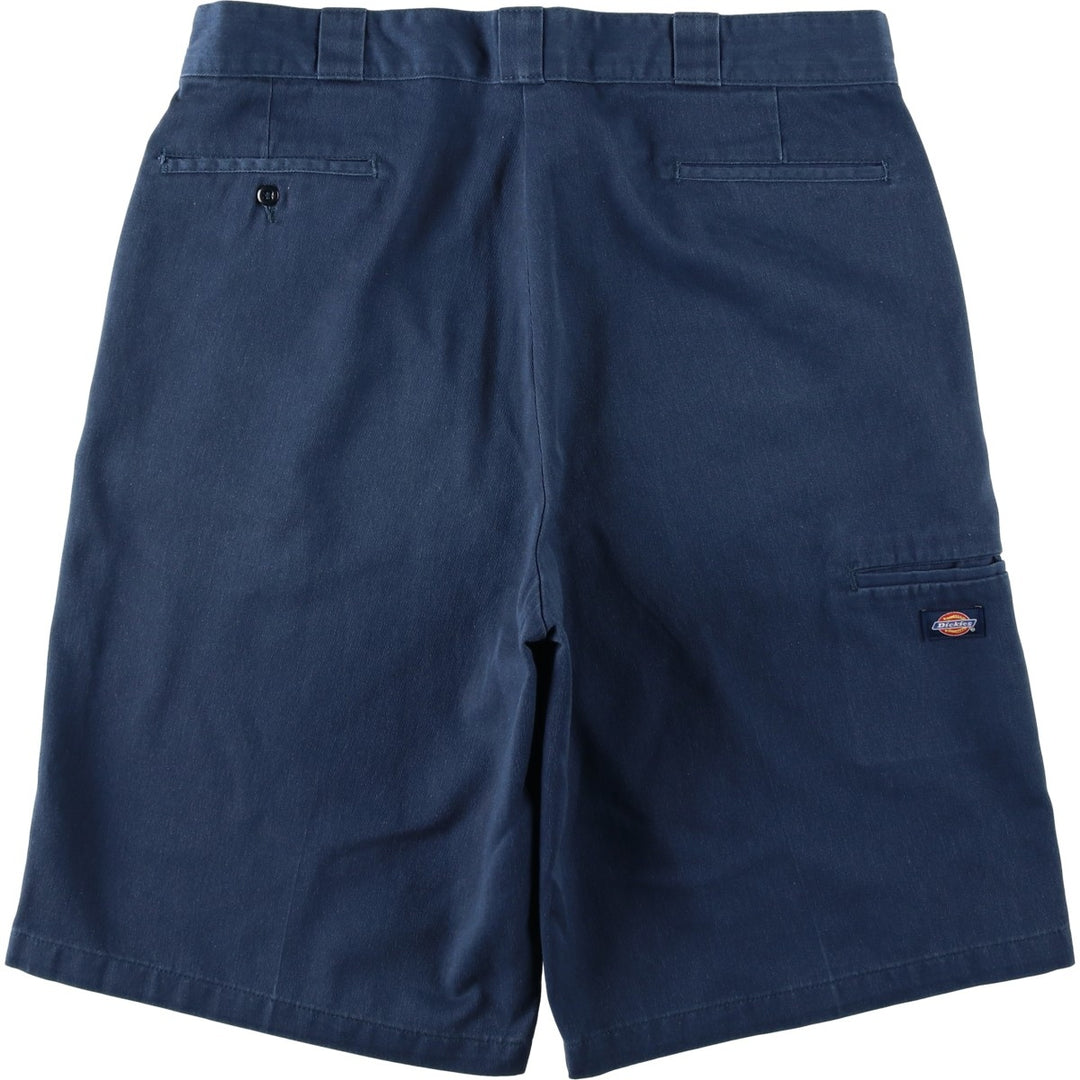 Dickies work shorts, men's size W39 (approx.) polyester navy blue type Vintage Second Hand