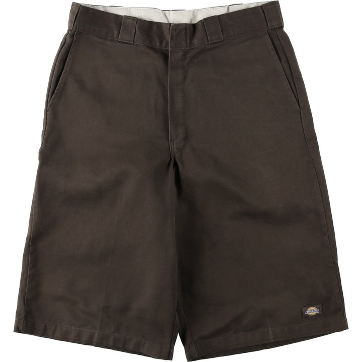 Dickies Work Shorts, Half Pants, Men's, W34 equivalent polyester brown type Vintage Second Hand