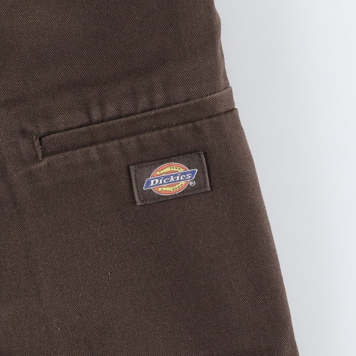 Dickies Work Shorts, Half Pants, Men's, W34 equivalent polyester brown type Vintage Second Hand
