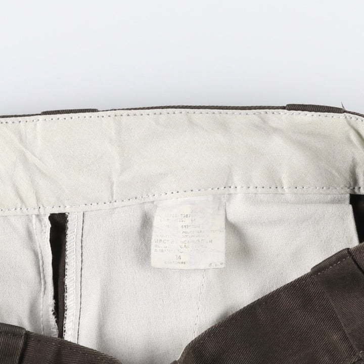 Dickies Work Shorts, Half Pants, Men's, W34 equivalent polyester brown type Vintage Second Hand