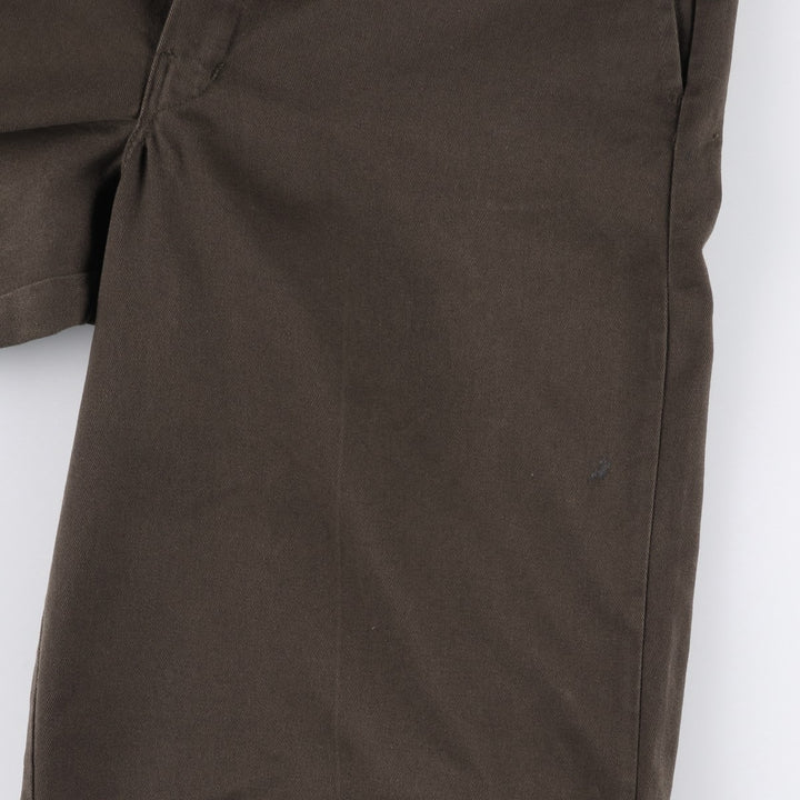 Dickies Work Shorts, Half Pants, Men's, W34 equivalent polyester brown type Vintage Second Hand