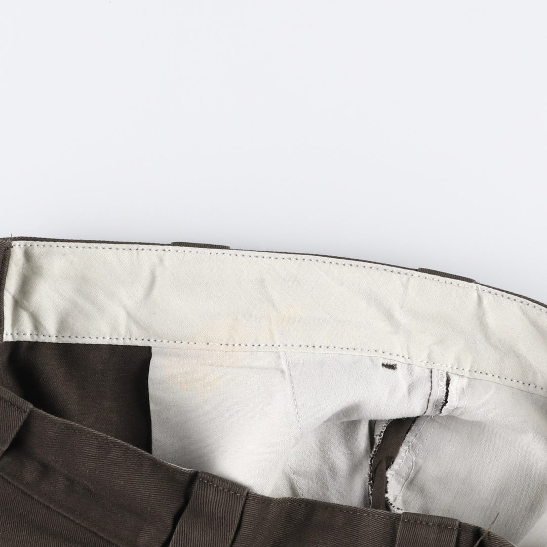 Dickies Work Shorts, Half Pants, Men's, W34 equivalent polyester brown type Vintage Second Hand