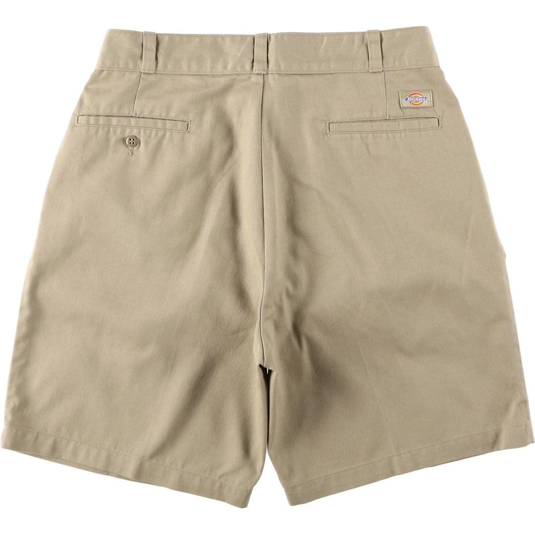Dickies two-pleat work shorts, men's size W34 (approx.) polyester Beige type Vintage Second Hand
