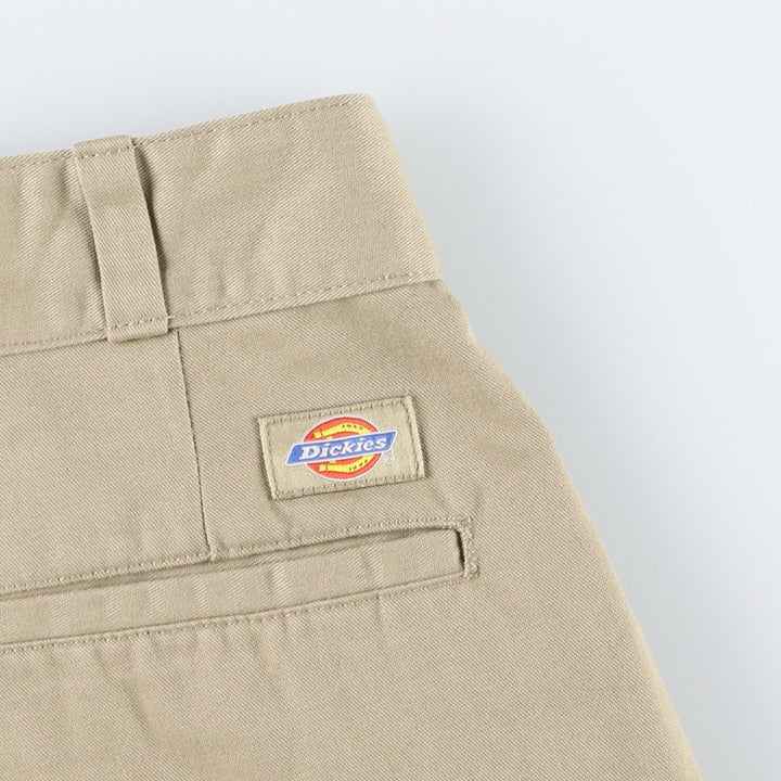 Dickies two-pleat work shorts, men's size W34 (approx.) polyester Beige type Vintage Second Hand