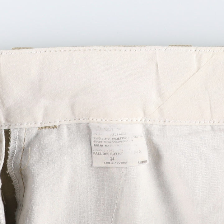 Dickies two-pleat work shorts, men's size W34 (approx.) polyester Beige type Vintage Second Hand