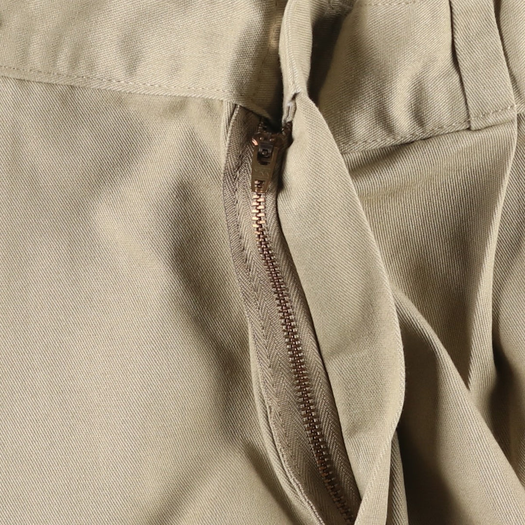 Dickies two-pleat work shorts, men's size W34 (approx.) polyester Beige type Vintage Second Hand