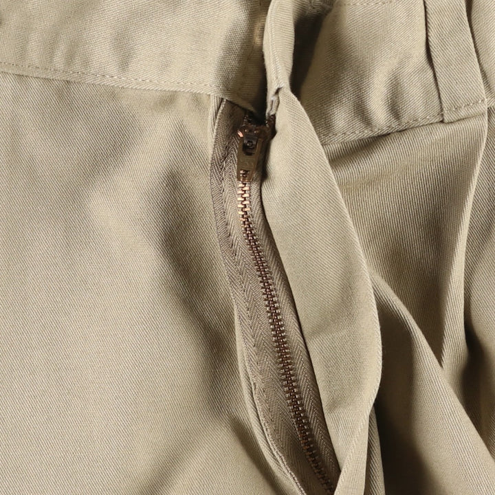 Dickies two-pleat work shorts, men's size W34 (approx.) polyester Beige type Vintage Second Hand