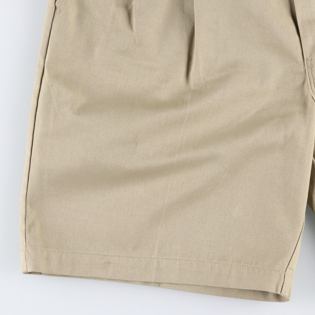 Dickies two-pleat work shorts, men's size W34 (approx.) polyester Beige type Vintage Second Hand