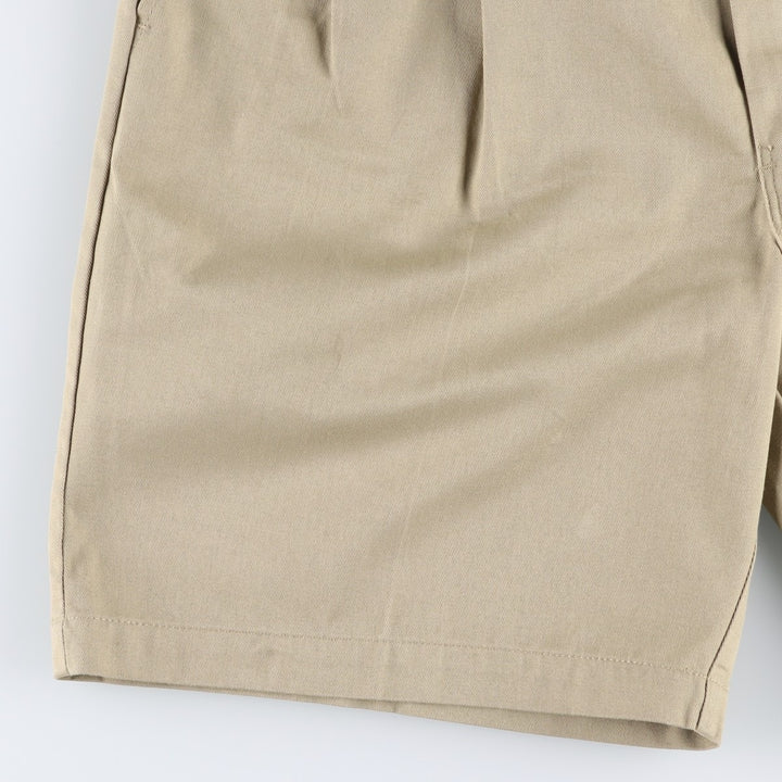 Dickies two-pleat work shorts, men's size W34 (approx.) polyester Beige type Vintage Second Hand