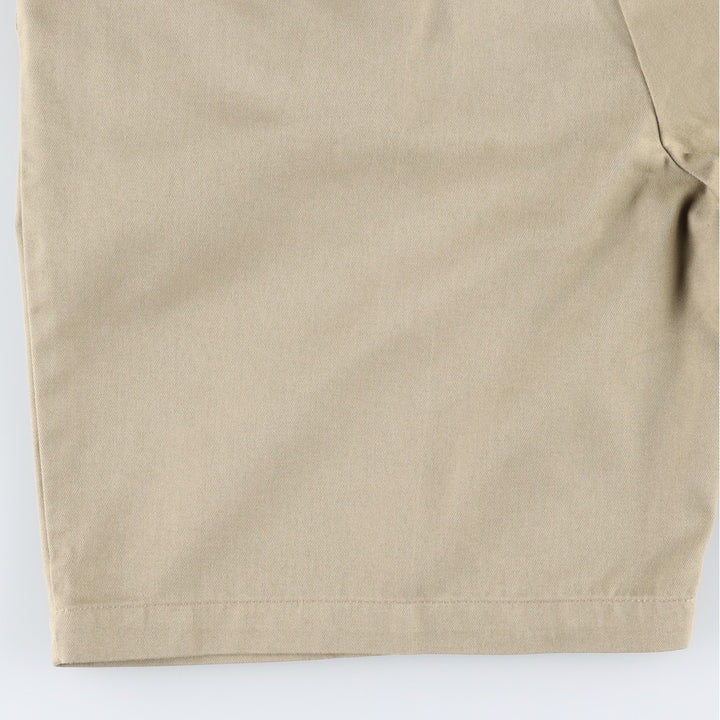 Dickies two-pleat work shorts, men's size W34 (approx.) polyester Beige type Vintage Second Hand