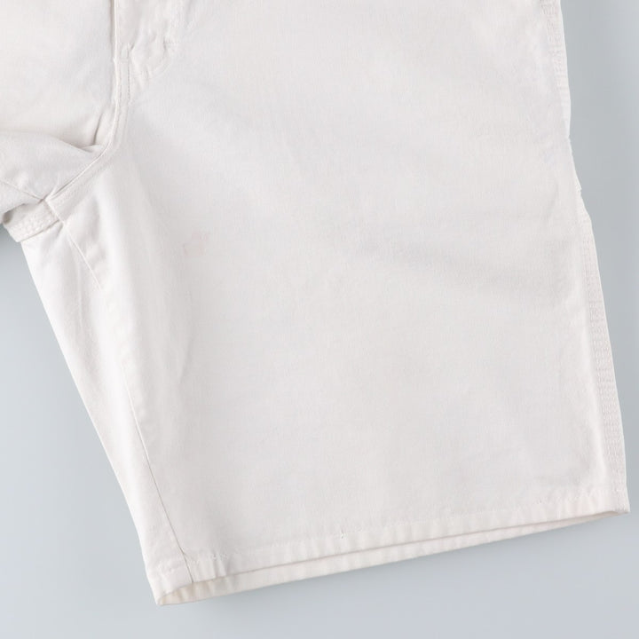 Dickies painter shorts, men's size W33 (approx.) unclear white type Vintage Second Hand