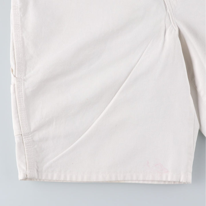 Dickies painter shorts, men's size W33 (approx.) unclear white type Vintage Second Hand