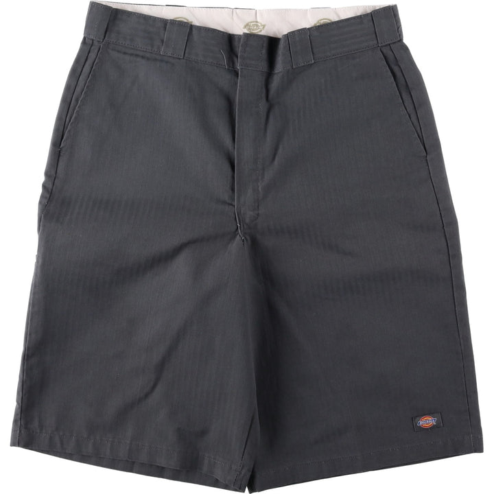 Dickies Stripe Pattern Work Shorts, Men's Size W37 (approx.) polyester gray type Vintage Second Hand