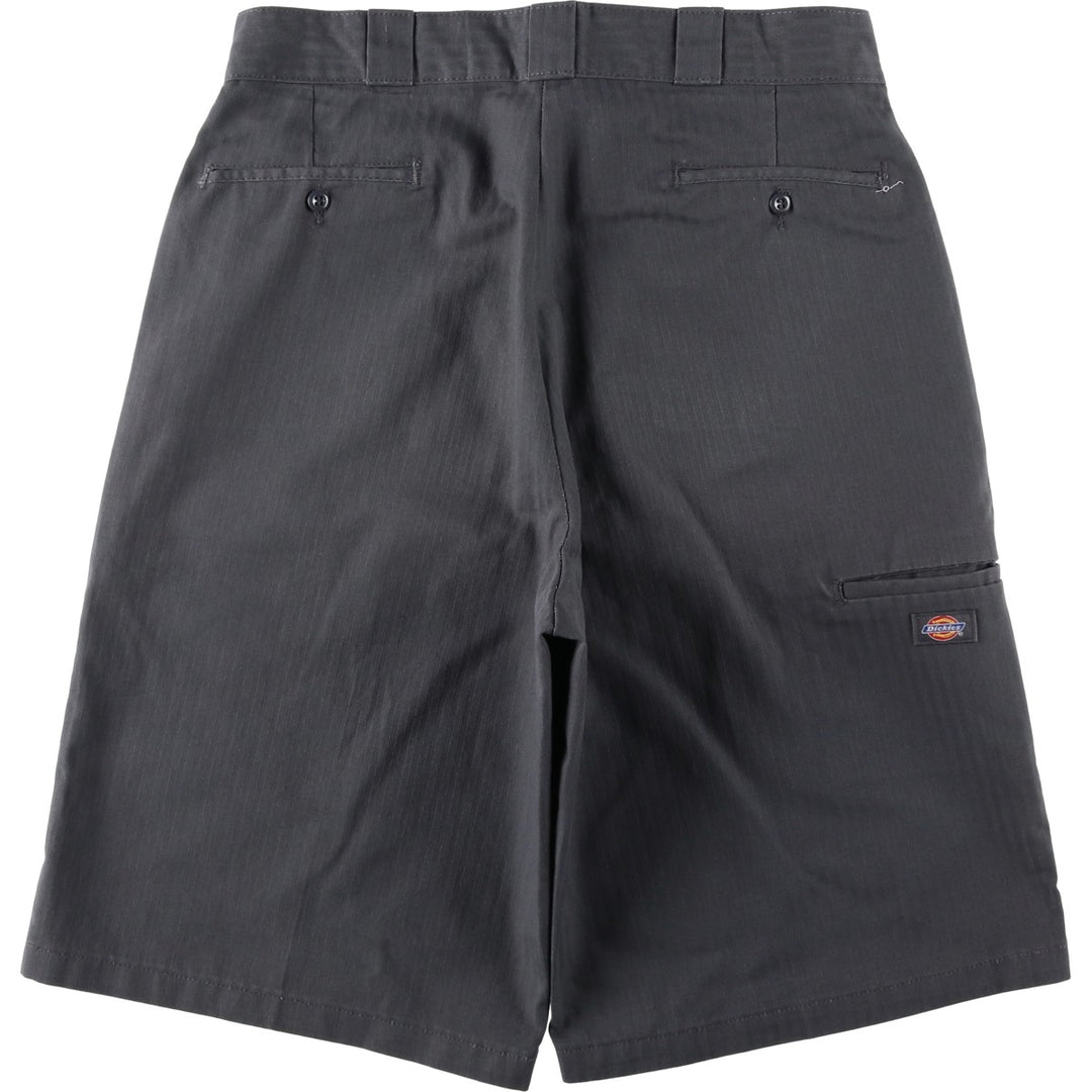 Dickies Stripe Pattern Work Shorts, Men's Size W37 (approx.) polyester gray type Vintage Second Hand