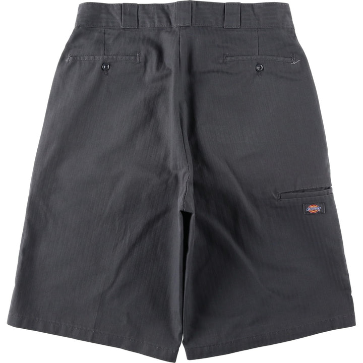 Dickies Stripe Pattern Work Shorts, Men's Size W37 (approx.) polyester gray type Vintage Second Hand