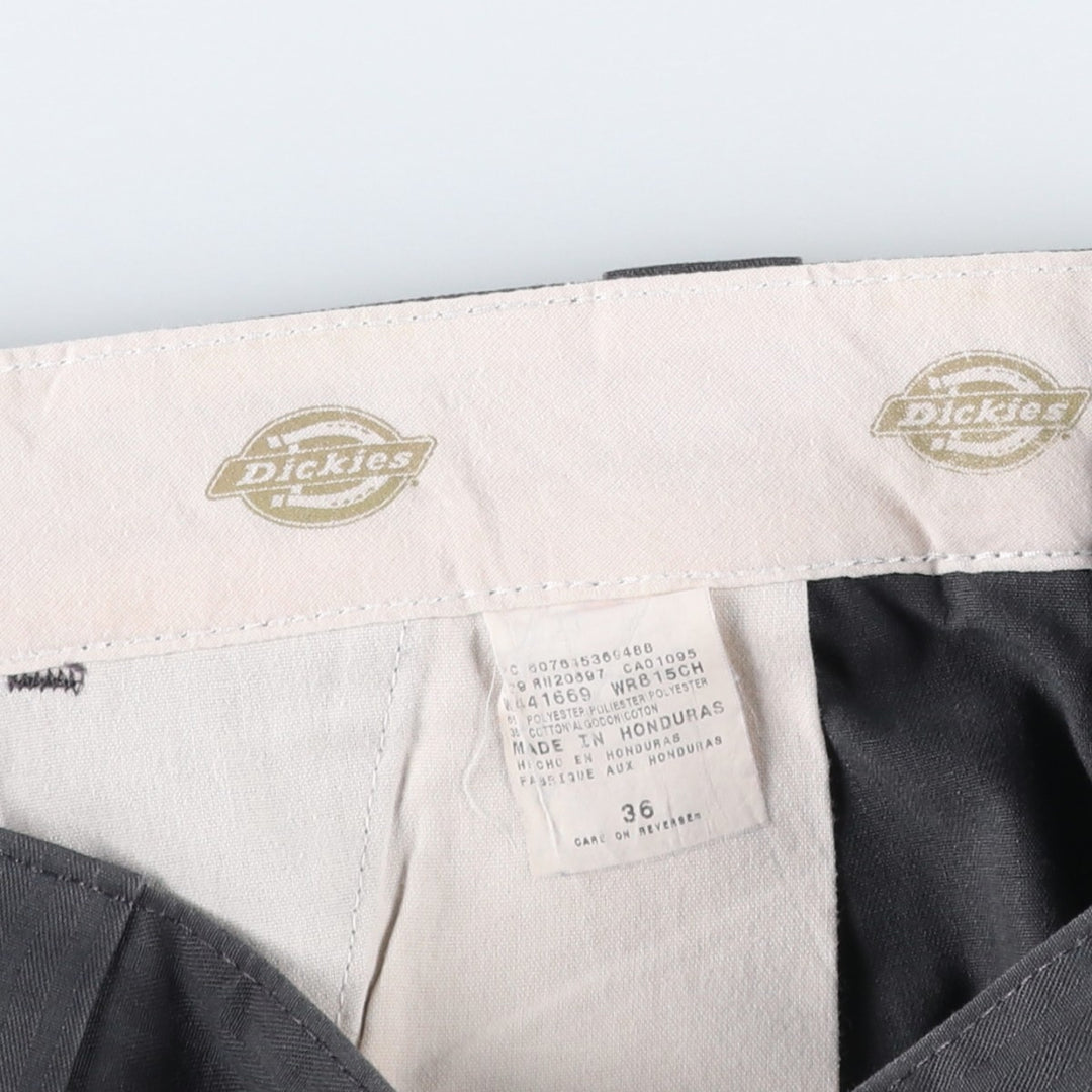 Dickies Stripe Pattern Work Shorts, Men's Size W37 (approx.) polyester gray type Vintage Second Hand