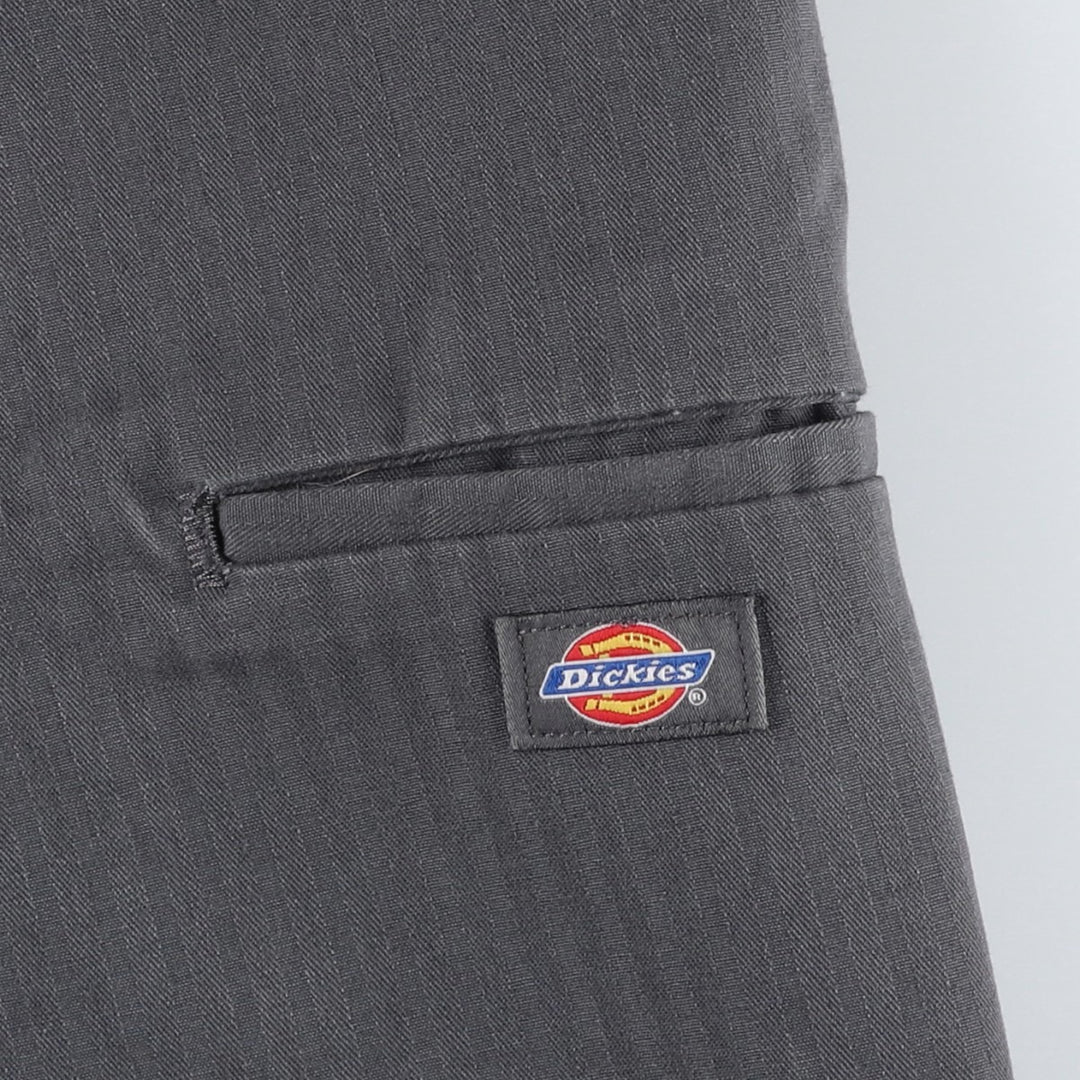 Dickies Stripe Pattern Work Shorts, Men's Size W37 (approx.) polyester gray type Vintage Second Hand