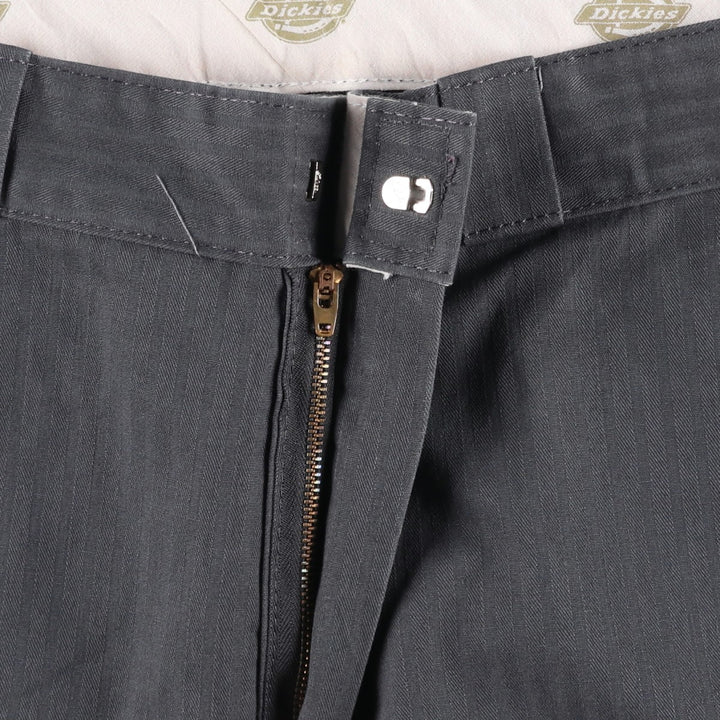Dickies Stripe Pattern Work Shorts, Men's Size W37 (approx.) polyester gray type Vintage Second Hand