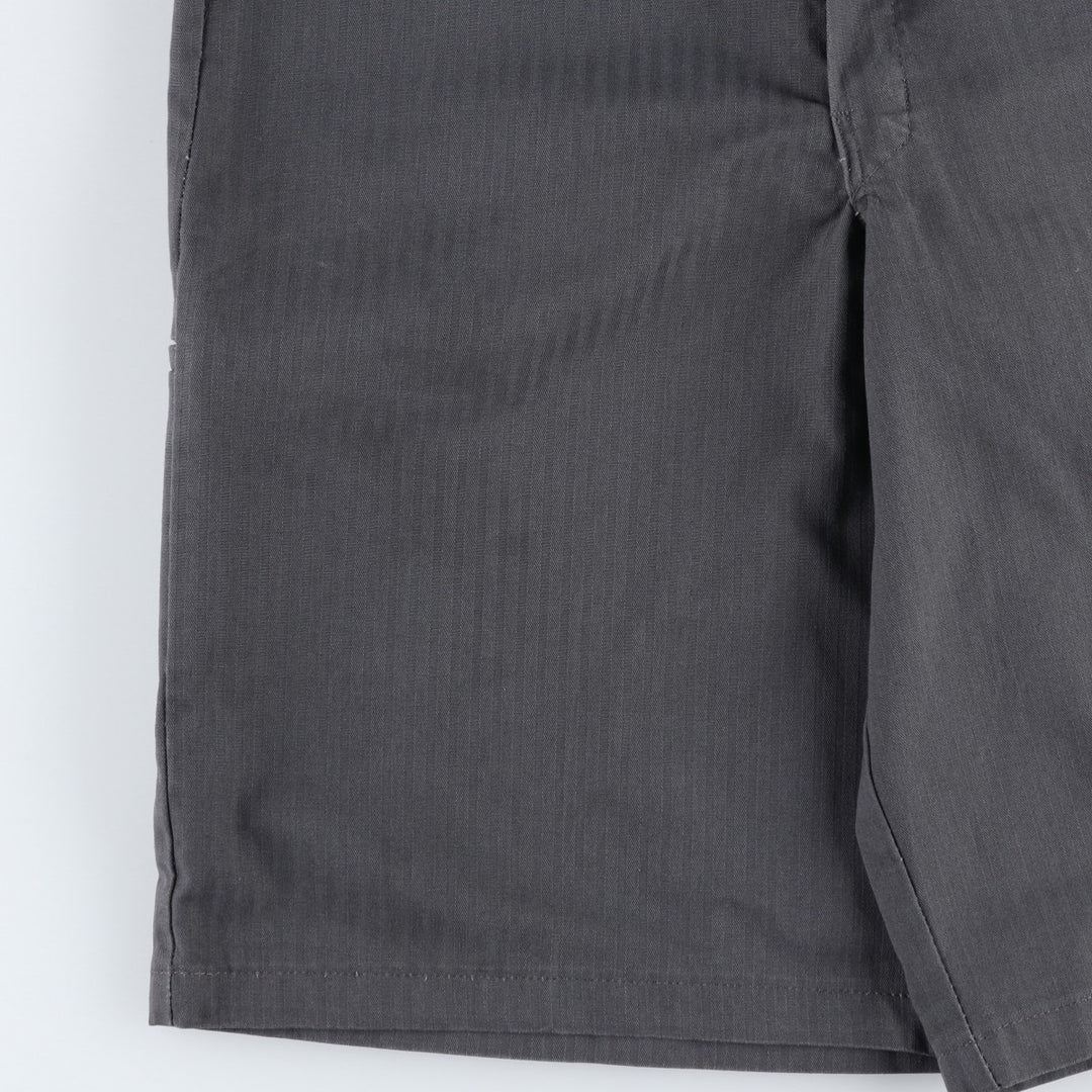 Dickies Stripe Pattern Work Shorts, Men's Size W37 (approx.) polyester gray type Vintage Second Hand