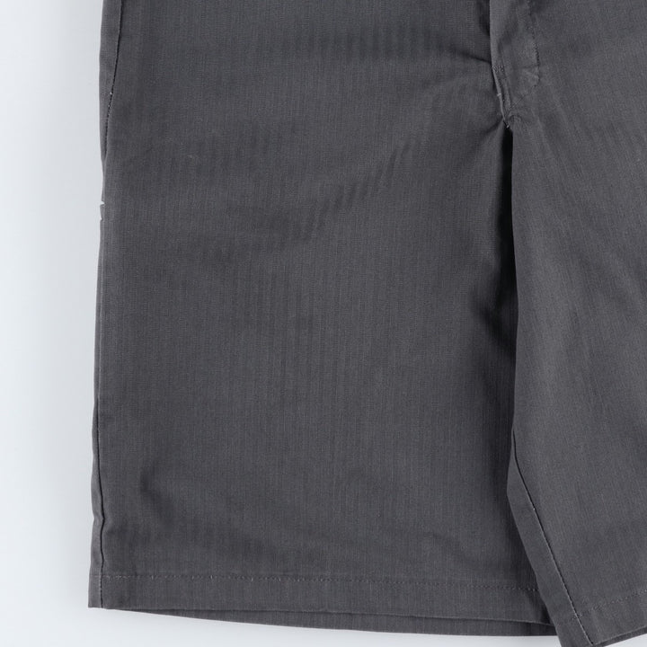 Dickies Stripe Pattern Work Shorts, Men's Size W37 (approx.) polyester gray type Vintage Second Hand