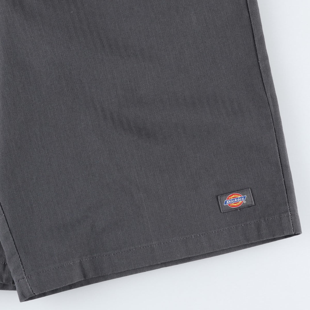 Dickies Stripe Pattern Work Shorts, Men's Size W37 (approx.) polyester gray type Vintage Second Hand