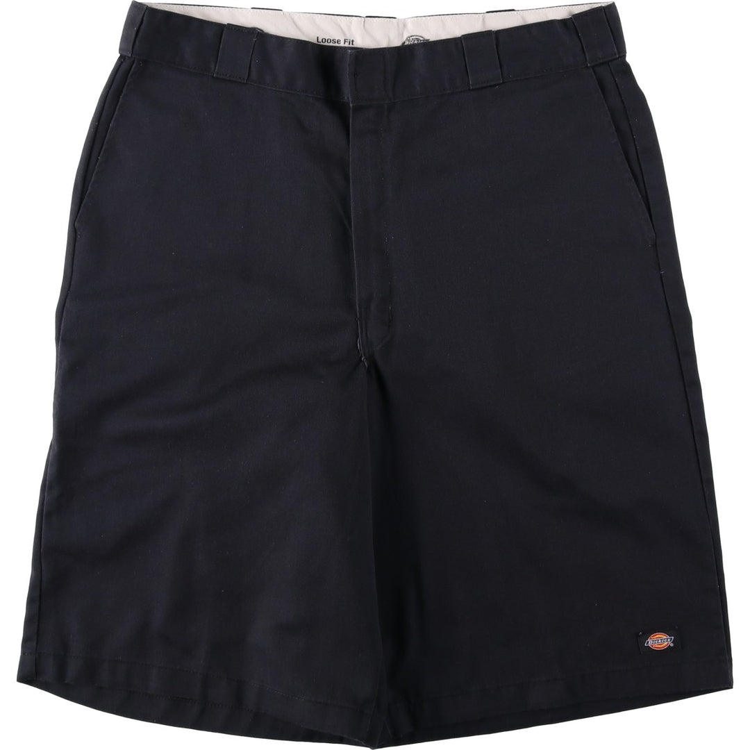 Dickies Loose Fit Work Shorts, Half Pants, Men's, W37 equivalent polyester black type Vintage Second Hand