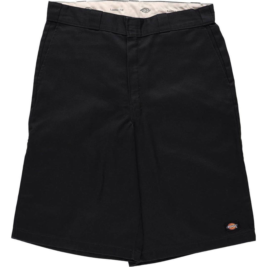Dickies Loose Fit Work Shorts, Half Pants, Men's, W36 equivalent polyester black type Vintage Second Hand