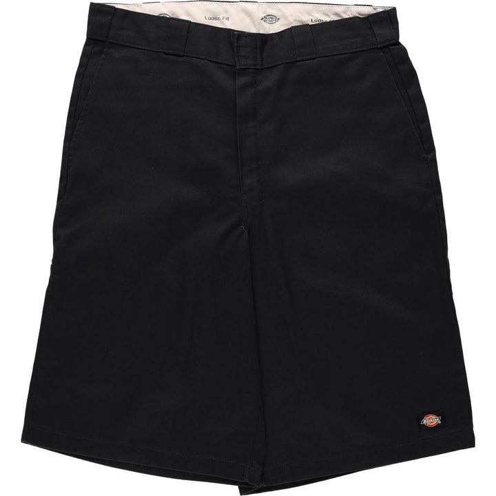 Dickies Loose Fit Work Shorts, Half Pants, Men's, W36 equivalent polyester black type Vintage Second Hand