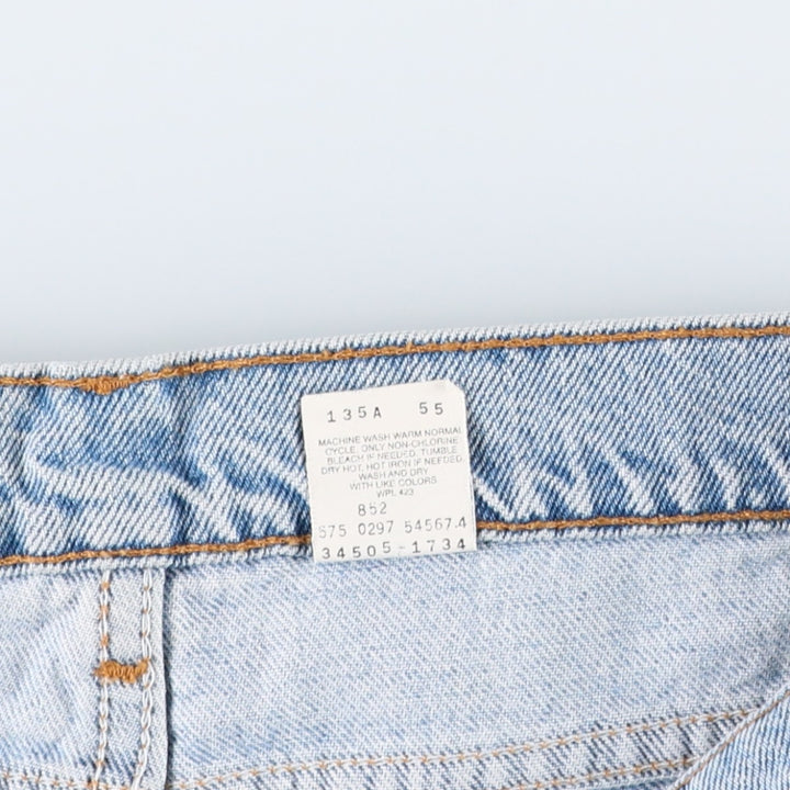 90'S Levi's 505 Regular Fit Orange Tab Denim Shorts, Made in USA, Men's Size W34 (approx.), Vintage cotton blue type Vintage Second Hand