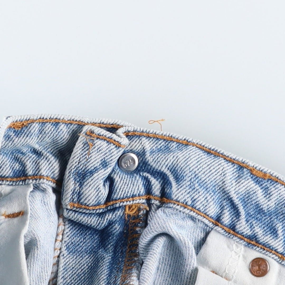 90'S Levi's 505 Regular Fit Orange Tab Denim Shorts, Made in USA, Men's Size W34 (approx.), Vintage cotton blue type Vintage Second Hand