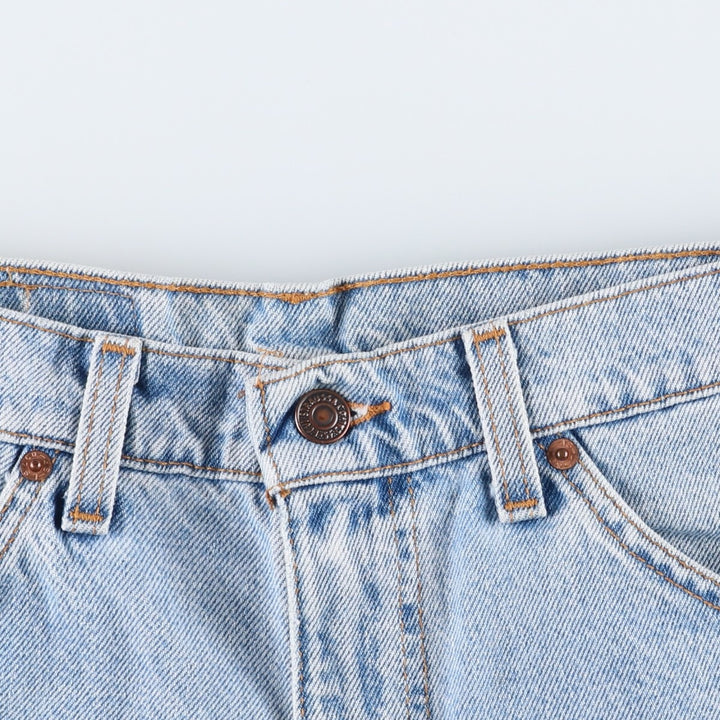 90'S Levi's 505 Regular Fit Orange Tab Denim Shorts, Made in USA, Men's Size W34 (approx.), Vintage cotton blue type Vintage Second Hand
