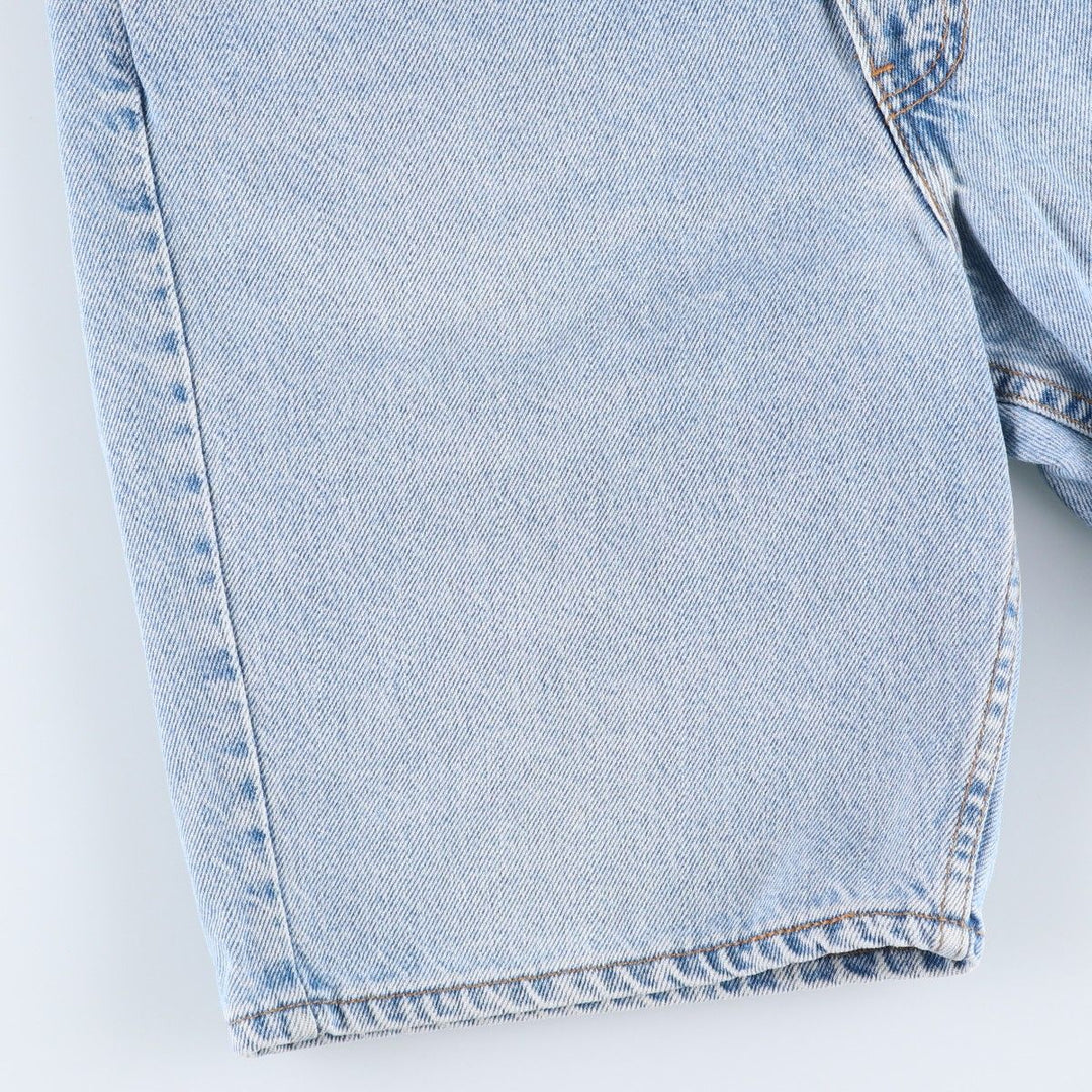 90'S Levi's 505 Regular Fit Orange Tab Denim Shorts, Made in USA, Men's Size W34 (approx.), Vintage cotton blue type Vintage Second Hand