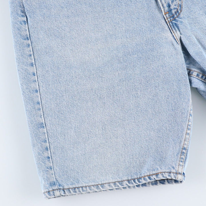 90'S Levi's 505 Regular Fit Orange Tab Denim Shorts, Made in USA, Men's Size W34 (approx.), Vintage cotton blue type Vintage Second Hand