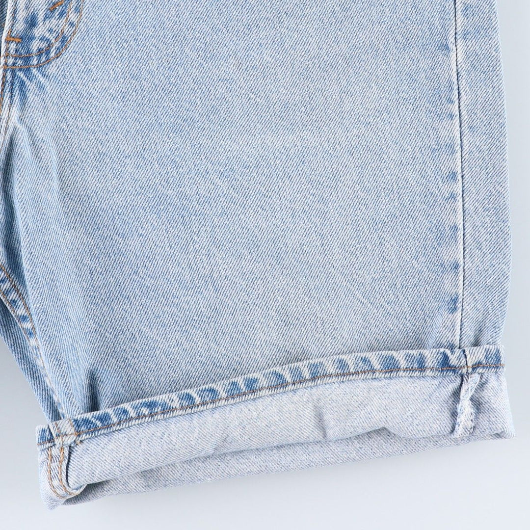 90'S Levi's 505 Regular Fit Orange Tab Denim Shorts, Made in USA, Men's Size W34 (approx.), Vintage cotton blue type Vintage Second Hand