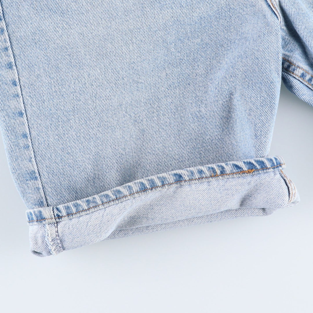 90'S Levi's 505 Regular Fit Orange Tab Denim Shorts, Made in USA, Men's Size W34 (approx.), Vintage cotton blue type Vintage Second Hand