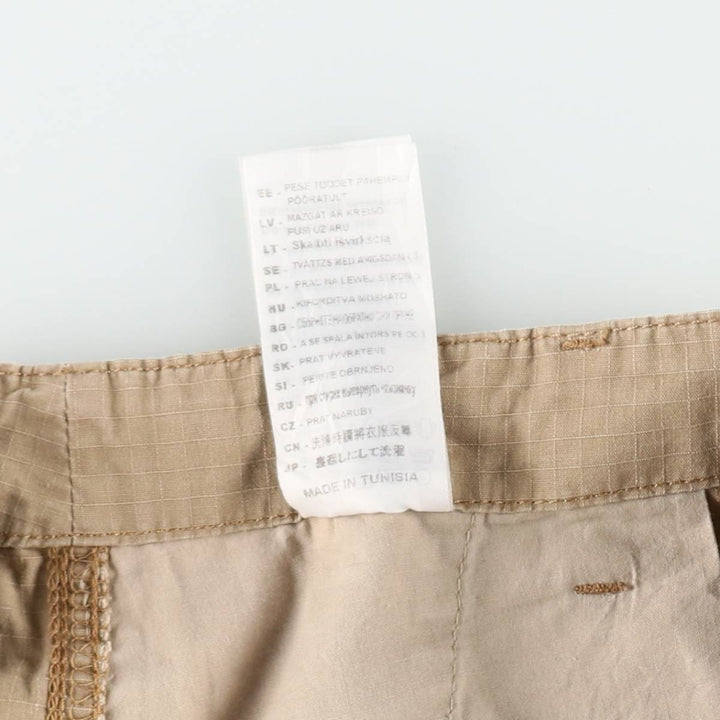 Carhartt CARGO BERMUDA Ripstop Cargo Shorts (Men's W37 equivalent) cotton beige type brown Vintage Second Hand