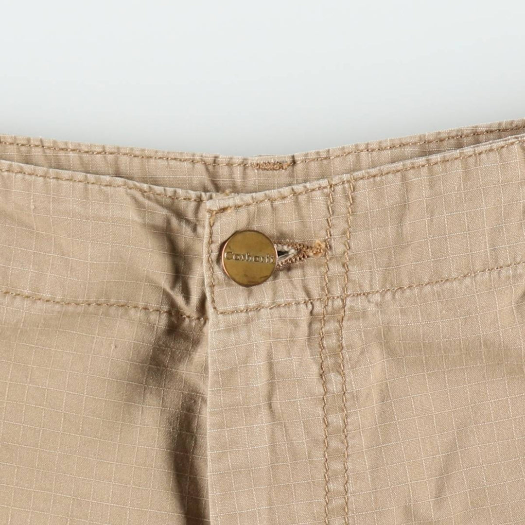 Carhartt CARGO BERMUDA Ripstop Cargo Shorts (Men's W37 equivalent) cotton beige type brown Vintage Second Hand