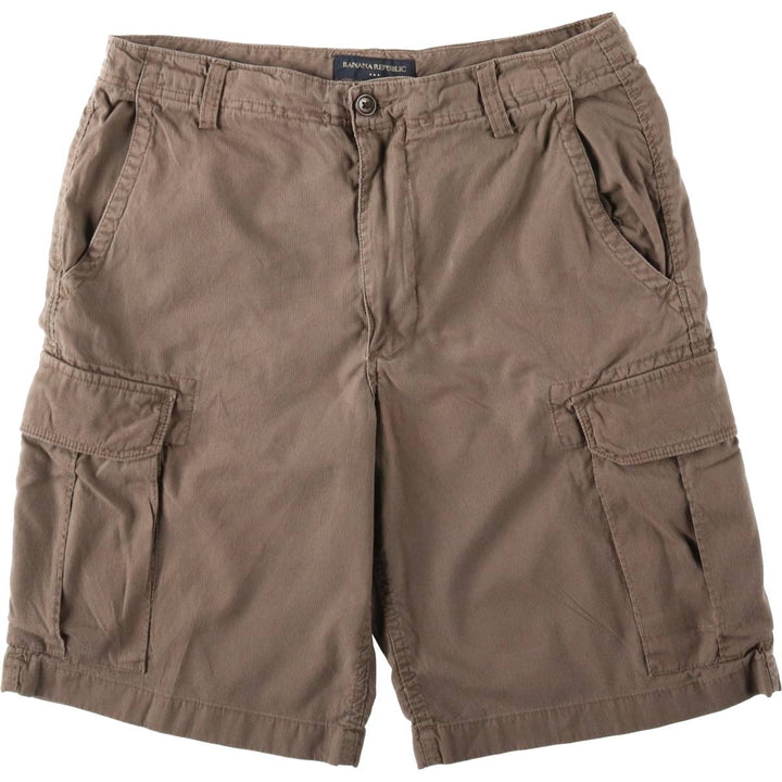 Banana Republic cargo shorts, men's size W34 (approx.) cotton brown type Vintage Second Hand