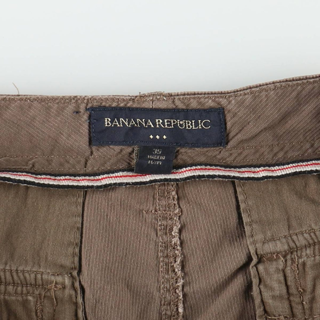 Banana Republic cargo shorts, men's size W34 (approx.) cotton brown type Vintage Second Hand