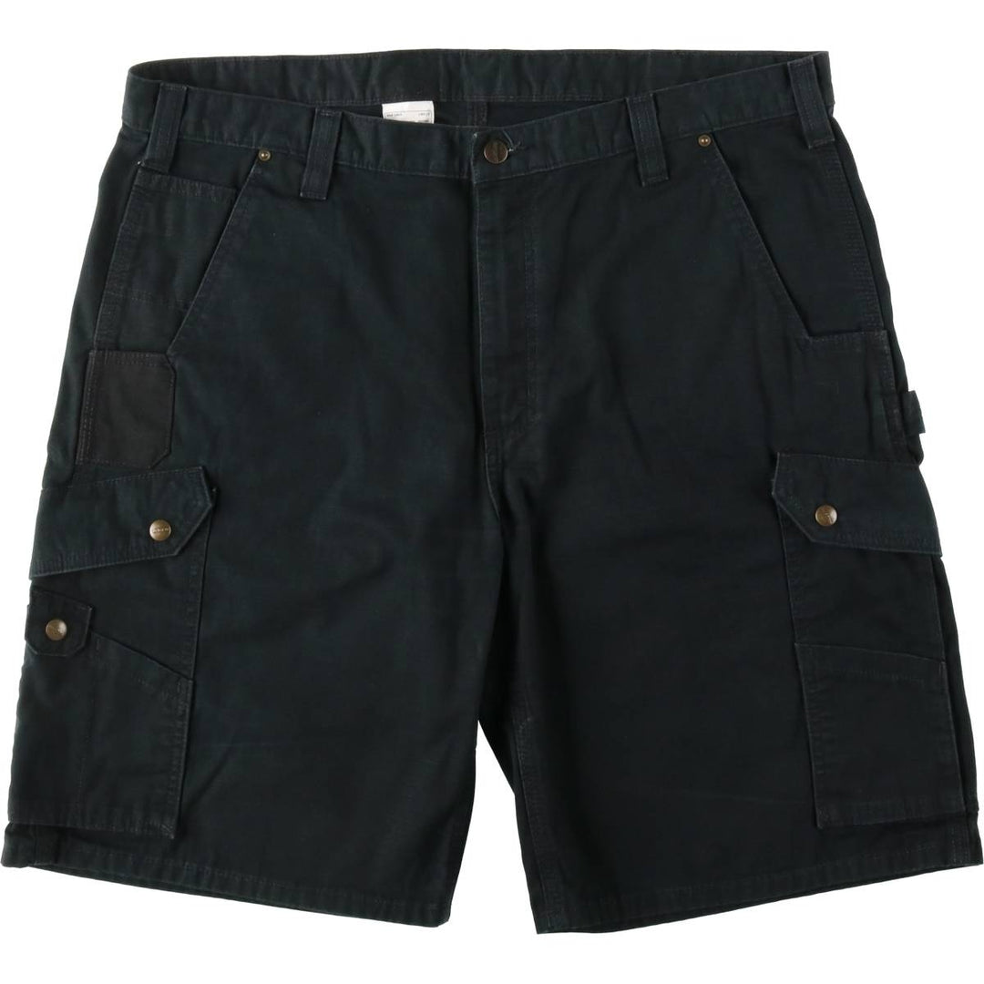 Carhartt Relaxed Fit Cargo Shorts (Men's Size W41) - Large Size cotton black type Vintage Second Hand