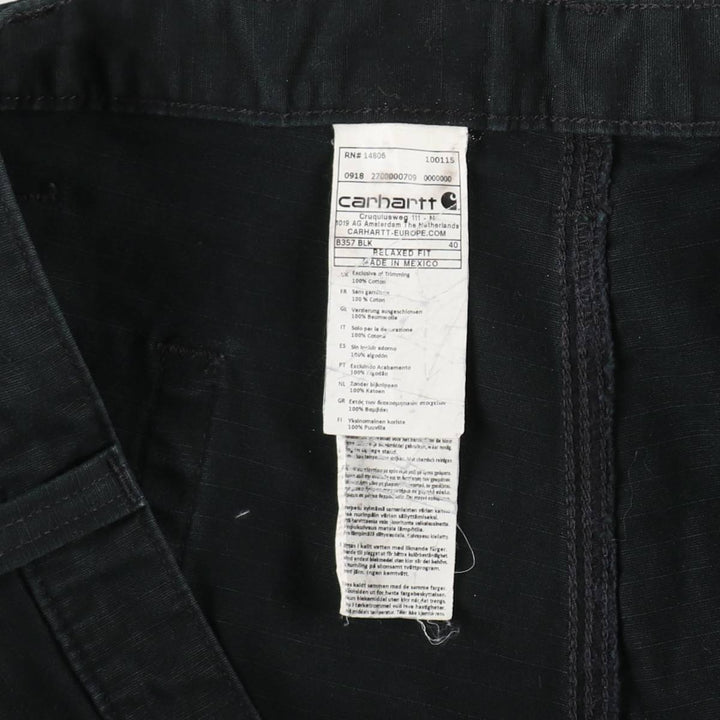 Carhartt Relaxed Fit Cargo Shorts (Men's Size W41) - Large Size cotton black type Vintage Second Hand