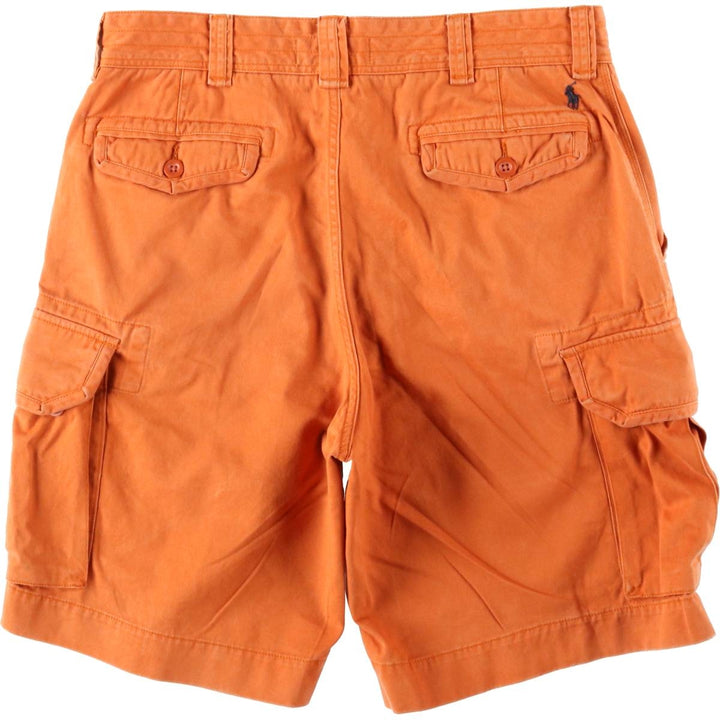 Ralph Lauren POLO by Ralph Lauren cargo shorts, short pants, men's size w36 cotton orange type Vintage Second Hand
