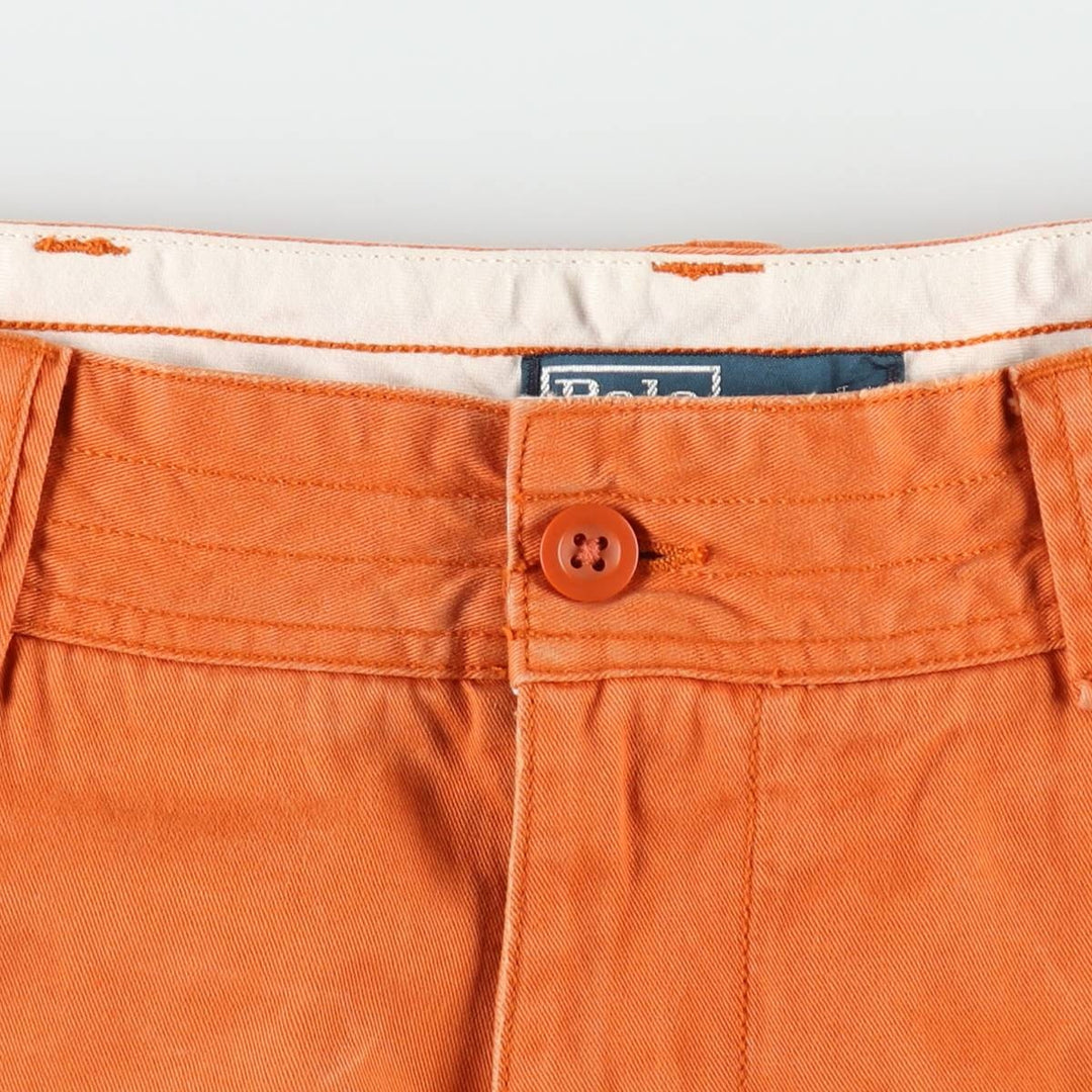 Ralph Lauren POLO by Ralph Lauren cargo shorts, short pants, men's size w36 cotton orange type Vintage Second Hand