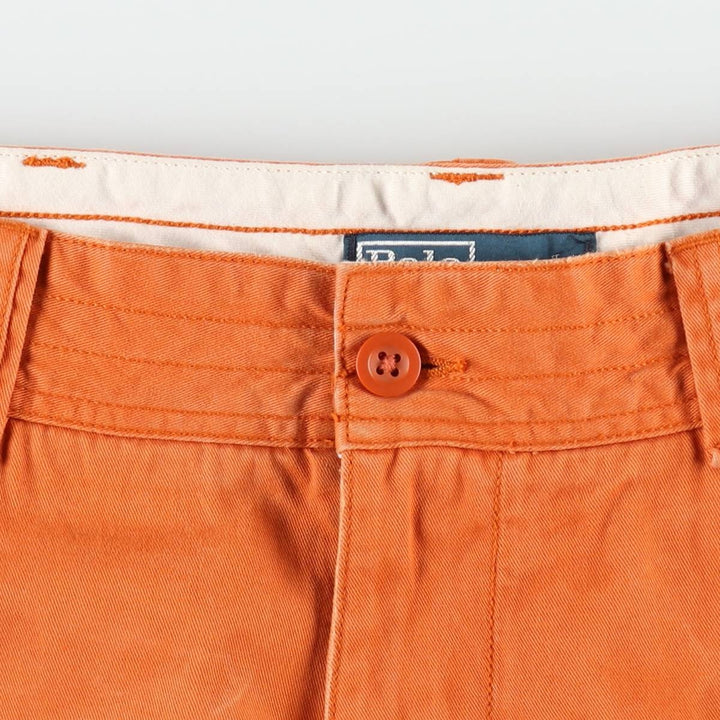 Ralph Lauren POLO by Ralph Lauren cargo shorts, short pants, men's size w36 cotton orange type Vintage Second Hand