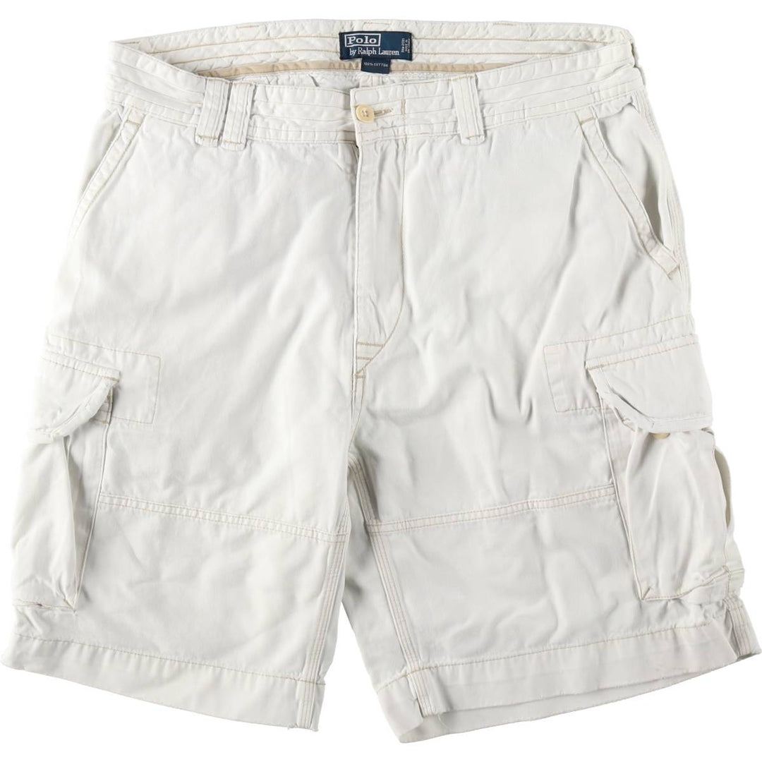Ralph Lauren POLO by Ralph Lauren cargo shorts, short pants, men's w37 equivalent cotton white type Vintage Second Hand
