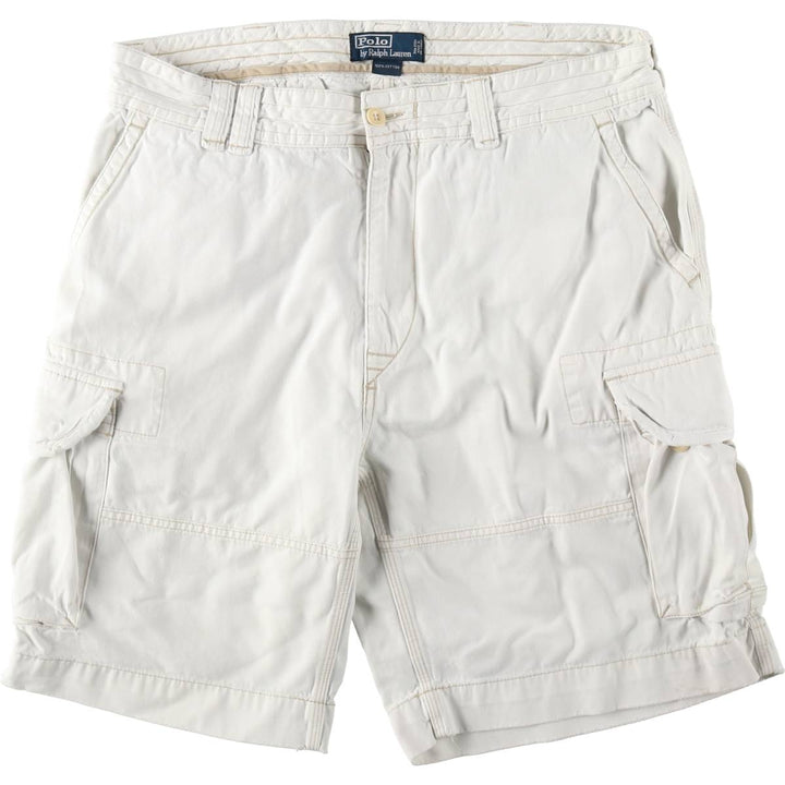 Ralph Lauren POLO by Ralph Lauren cargo shorts, short pants, men's w37 equivalent cotton white type Vintage Second Hand