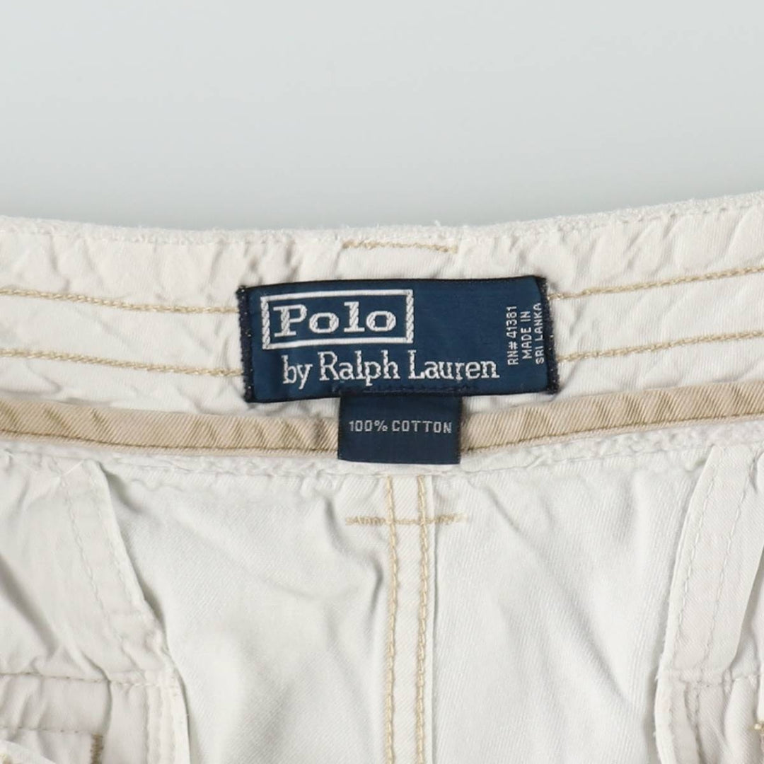 Ralph Lauren POLO by Ralph Lauren cargo shorts, short pants, men's w37 equivalent cotton white type Vintage Second Hand