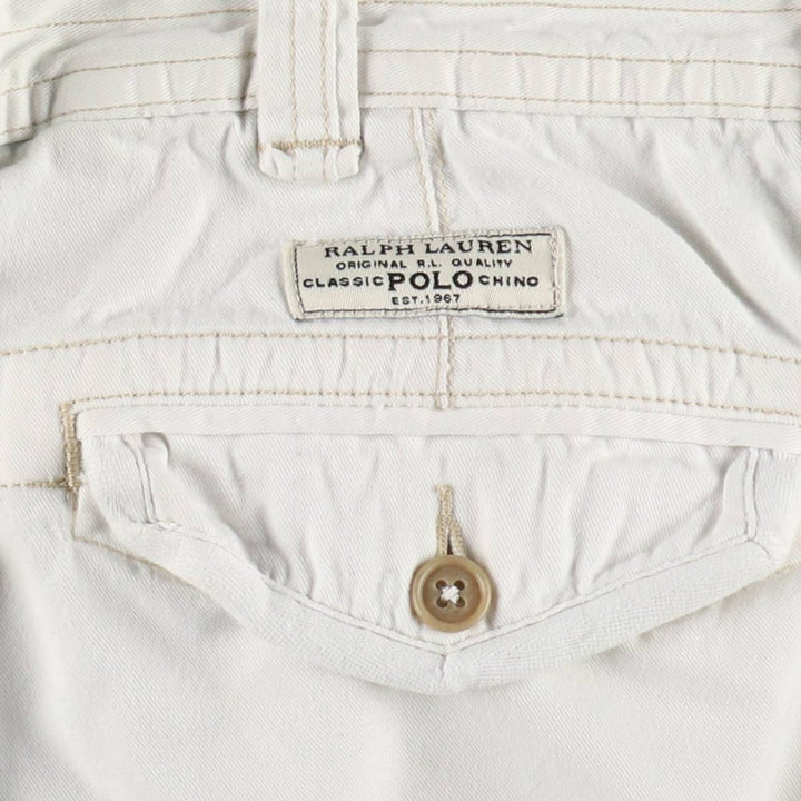 Ralph Lauren POLO by Ralph Lauren cargo shorts, short pants, men's w37 equivalent cotton white type Vintage Second Hand